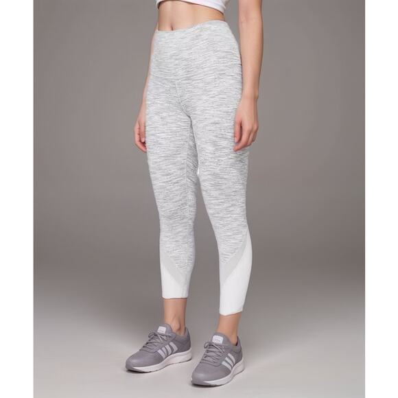 Lululemon Wunder Under Scalloped Hem High-Rise‎ Crop Leggings Size 6 Women's - Picture 1 of 8